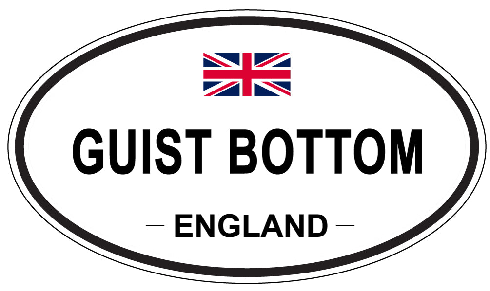 GUIST BOTTOM, ENGLAND - Oval Sticker