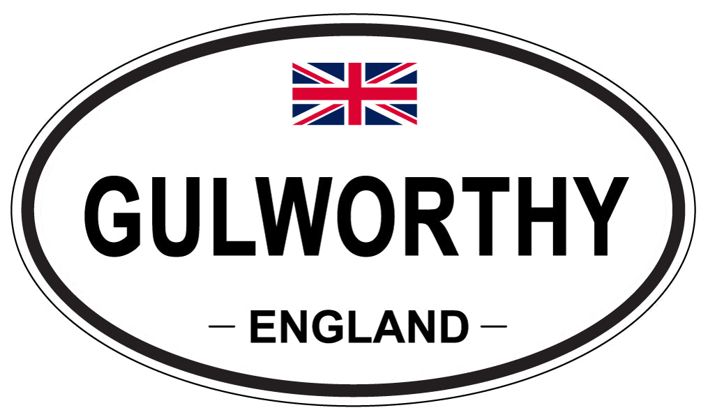GULWORTHY, ENGLAND - Oval Sticker