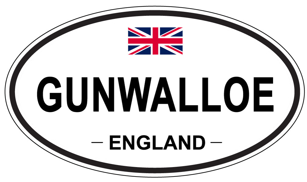GUNWALLOE, ENGLAND - Oval Sticker