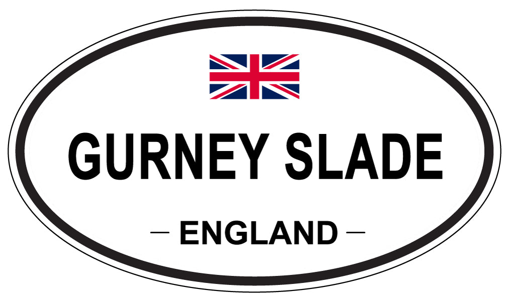 GURNEY SLADE, ENGLAND - Oval Sticker