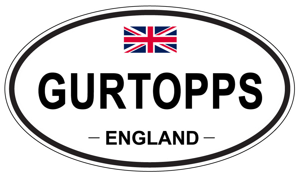 GURTOPPS, England - Oval Magnet