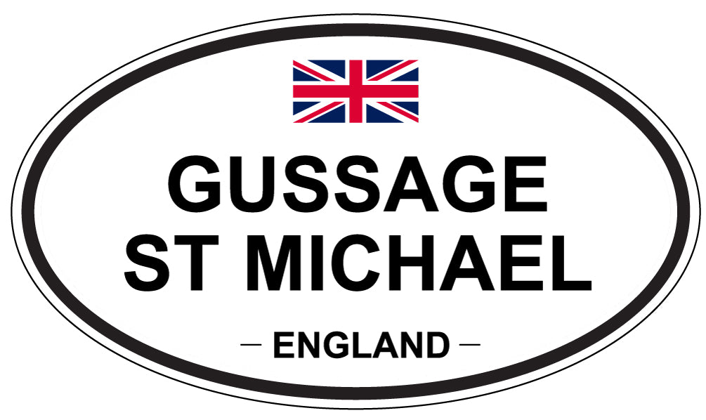 GUSSAGE ST MICHAEL, ENGLAND - Oval Sticker