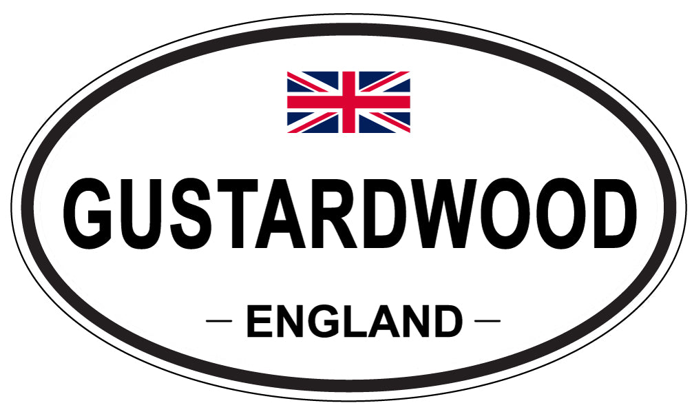 GUSTARDWOOD, ENGLAND - Oval Sticker