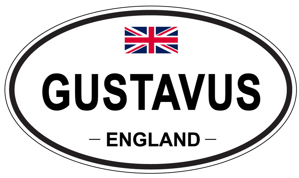 GUSTAVUS, England - Oval Magnet