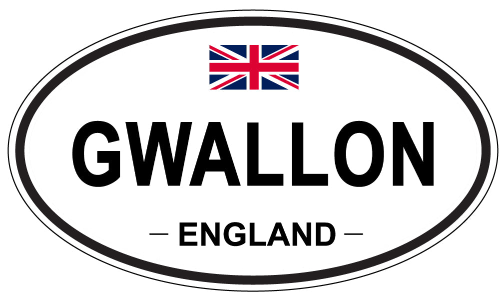 GWALLON, England - Oval Magnet