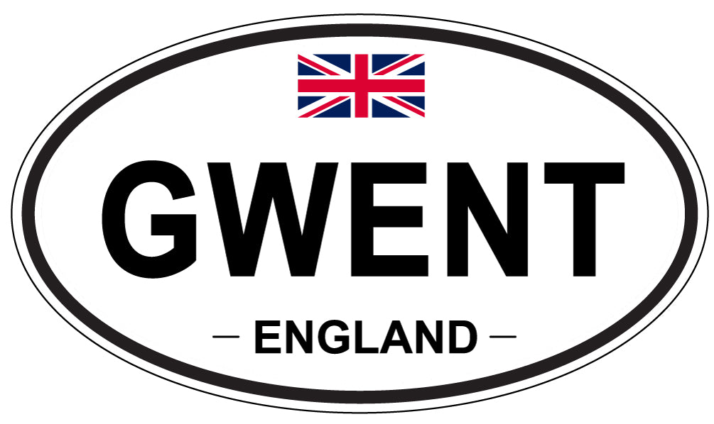 GWENT, ENGLAND - Oval Sticker