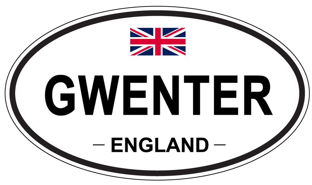 GWENTER, ENGLAND - Oval Sticker