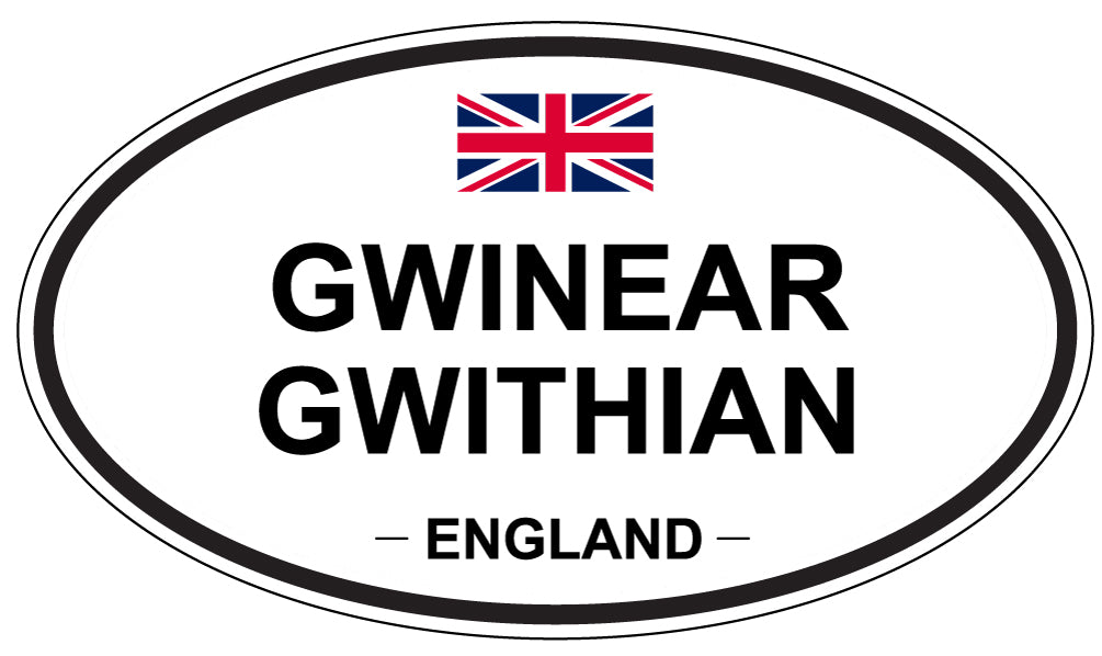 GWINEAR GWITHIAN, ENGLAND - Oval Sticker