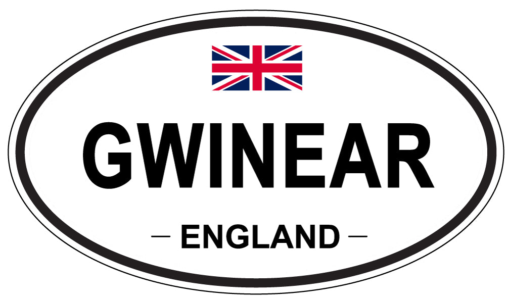 GWINEAR, ENGLAND - Oval Sticker