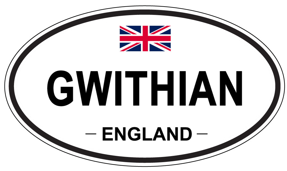 GWITHIAN, ENGLAND - Oval Sticker