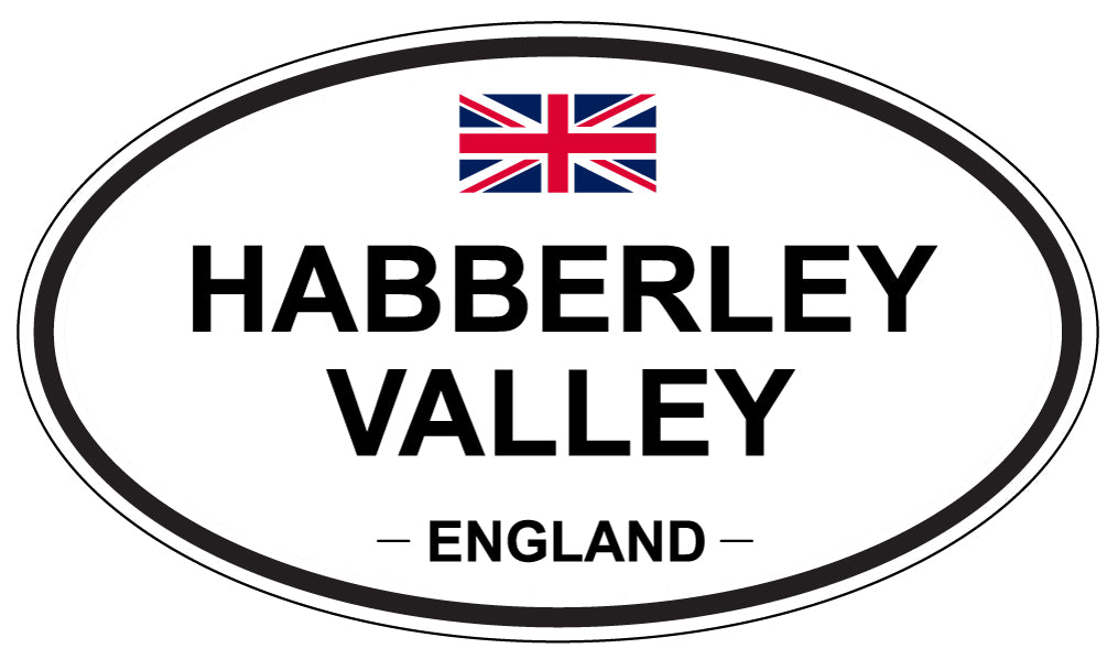 HABBERLEY VALLEY, England - Oval Magnet