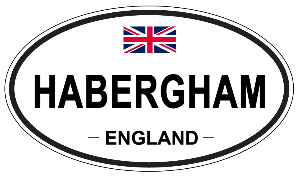 HABERGHAM, ENGLAND - Oval Sticker