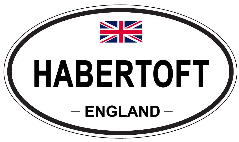 HABERTOFT, ENGLAND - Oval Sticker