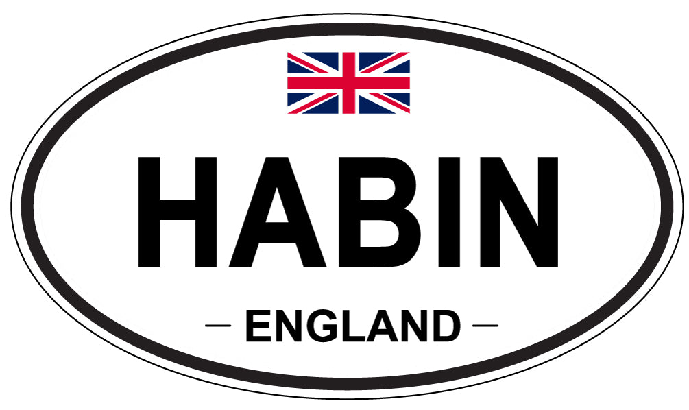HABIN, England - Oval Magnet