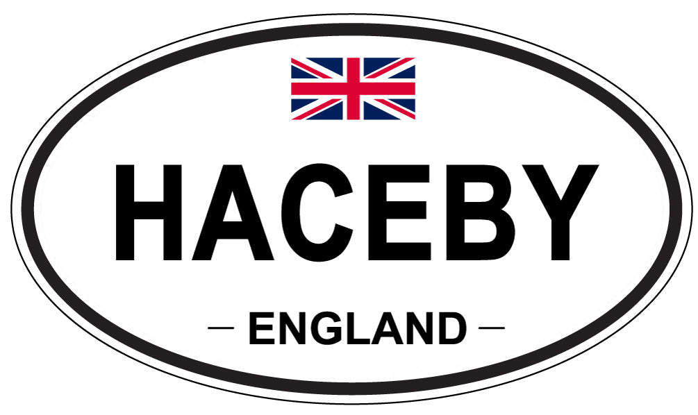 HACEBY, England - Oval Magnet
