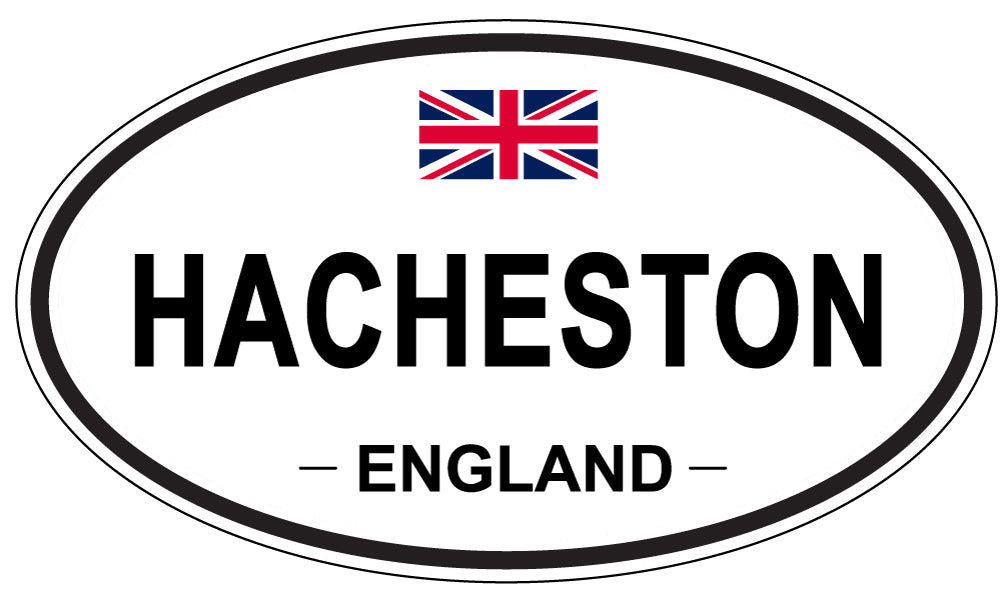 HACHESTON, ENGLAND - Oval Sticker