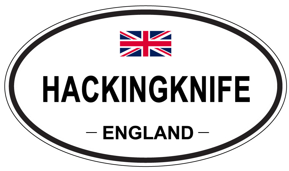 HACKINGKNIFE, England - Oval Magnet