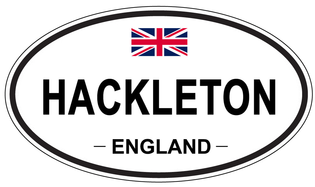 HACKLETON, ENGLAND - Oval Sticker