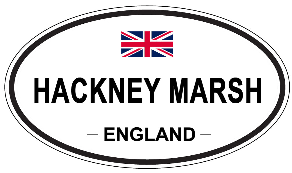 HACKNEY MARSH, ENGLAND - Oval Sticker