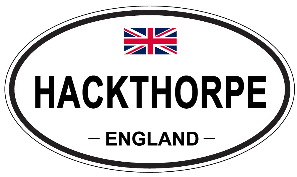 HACKTHORPE, ENGLAND - Oval Sticker