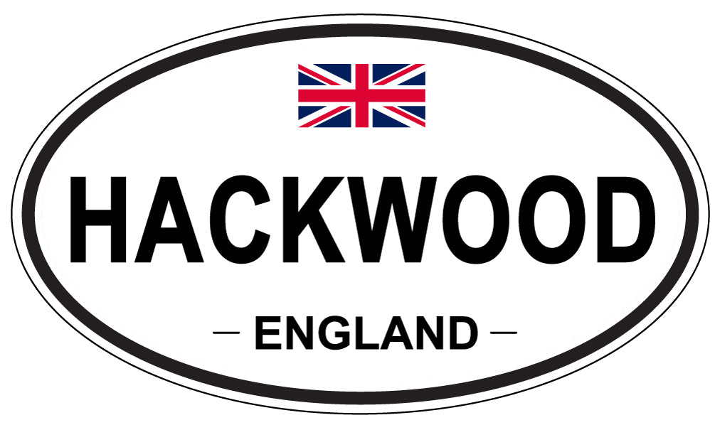 HACKWOOD, ENGLAND - Oval Sticker