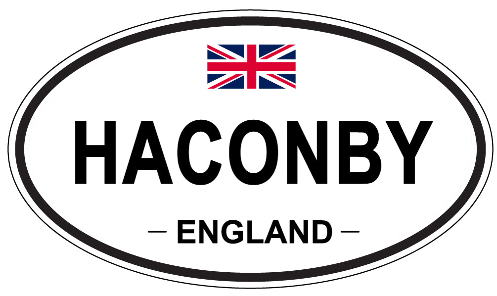 HACONBY, England - Oval Magnet