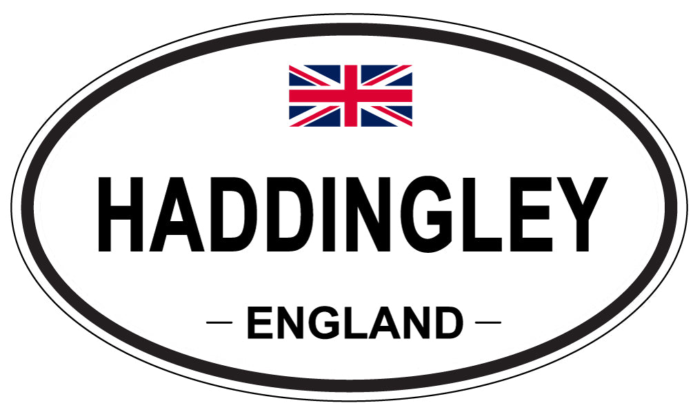 HADDINGLEY, ENGLAND - Oval Sticker