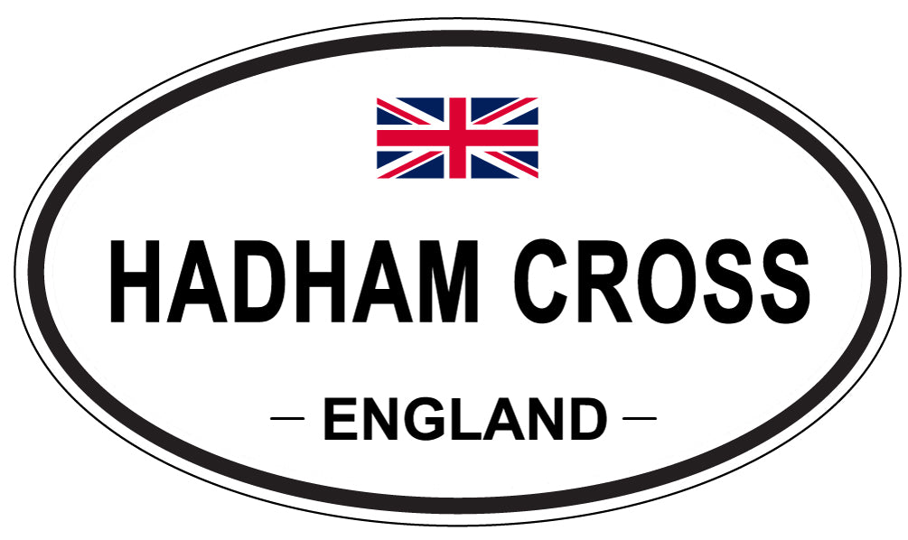 HADHAM CROSS, ENGLAND - Oval Sticker