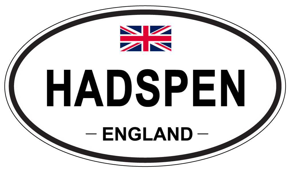 HADSPEN, England - Oval Magnet