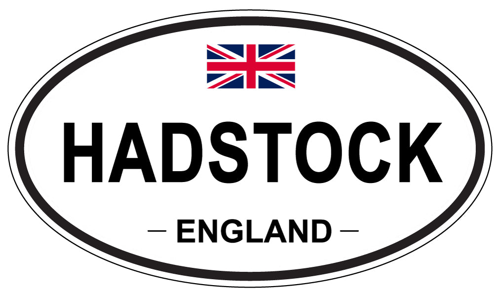 HADSTOCK, ENGLAND - Oval Sticker