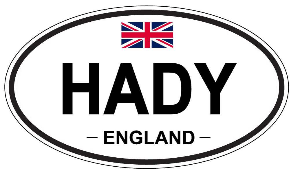 HADY, England - Oval Magnet
