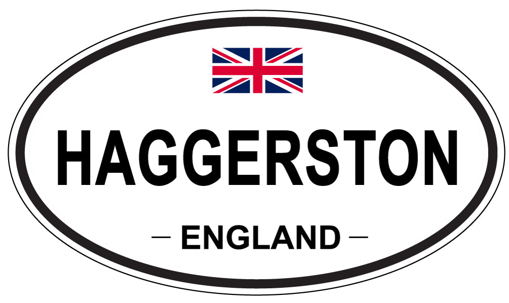 HAGGERSTON, England - Oval Magnet