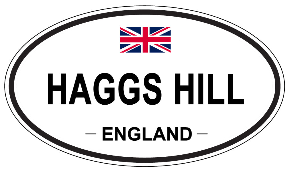 HAGGS HILL, ENGLAND - Oval Sticker