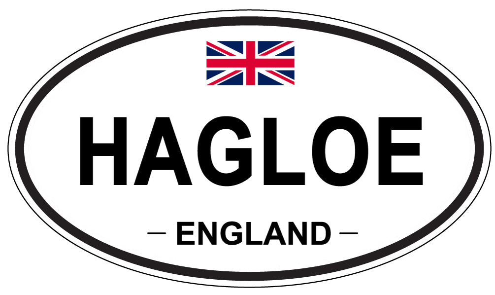 HAGLOE, ENGLAND - Oval Sticker