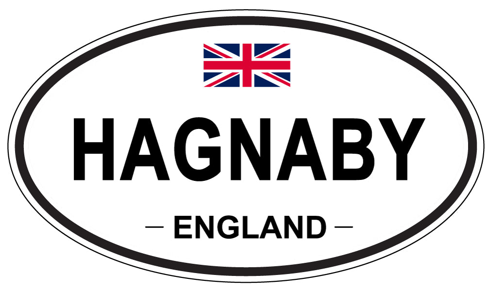 HAGNABY, England - Oval Magnet