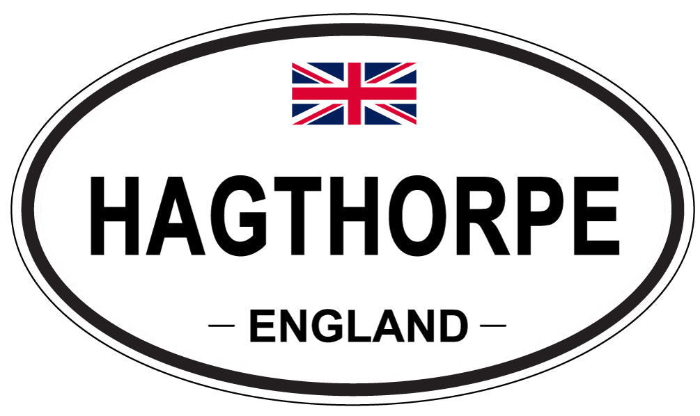 HAGTHORPE, England - Oval Magnet