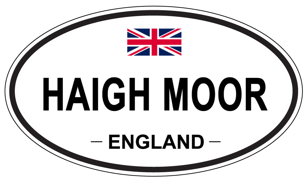 HAIGH MOOR, ENGLAND - Oval Sticker