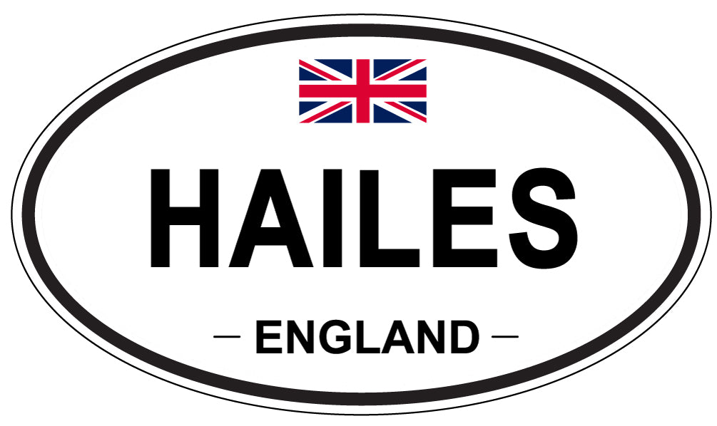 HAILES, England - Oval Magnet