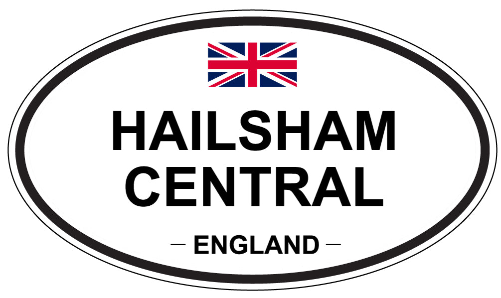 HAILSHAM CENTRAL, ENGLAND - Oval Sticker