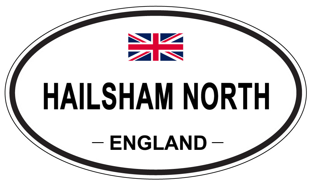 HAILSHAM NORTH, ENGLAND - Oval Sticker