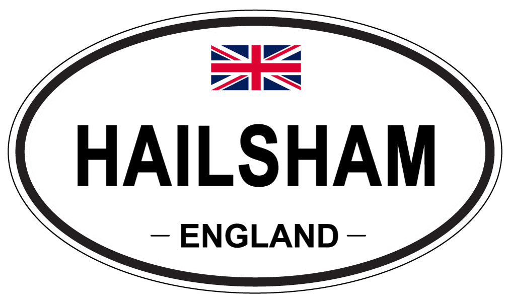HAILSHAM, ENGLAND - Oval Sticker