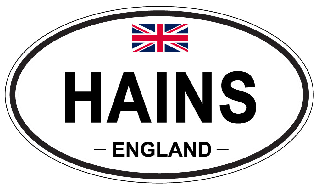HAINS, England - Oval Magnet