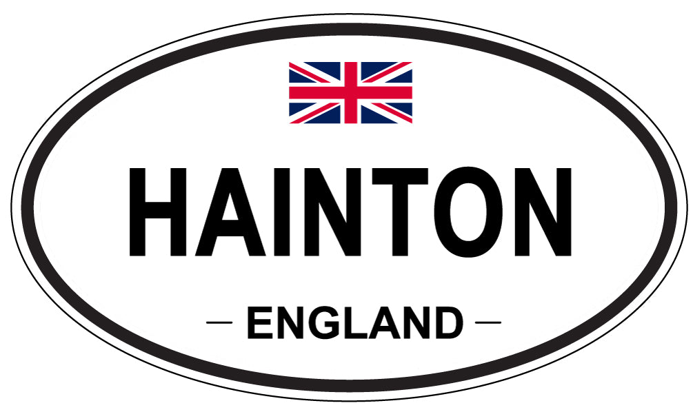 HAINTON, ENGLAND - Oval Sticker
