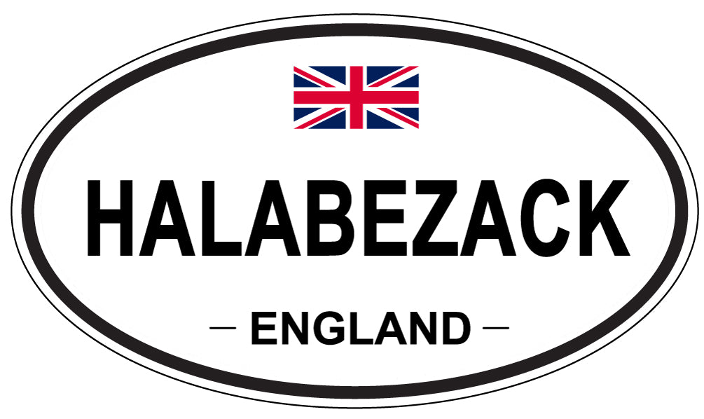 HALABEZACK, England - Oval Magnet