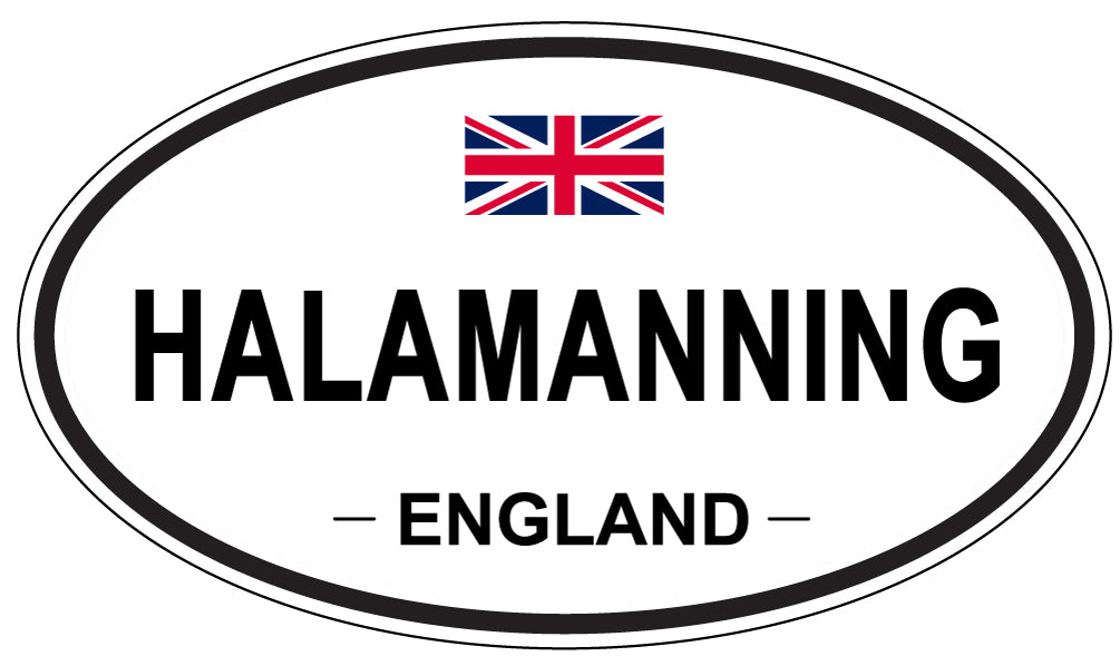HALAMANNING, England - Oval Magnet