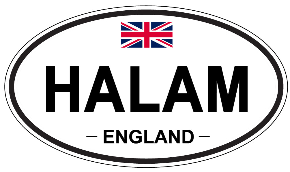 HALAM, England - Oval Magnet
