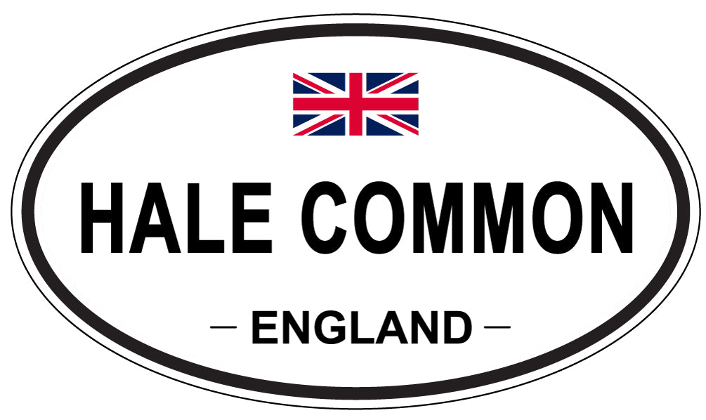 HALE COMMON, ENGLAND - Oval Sticker