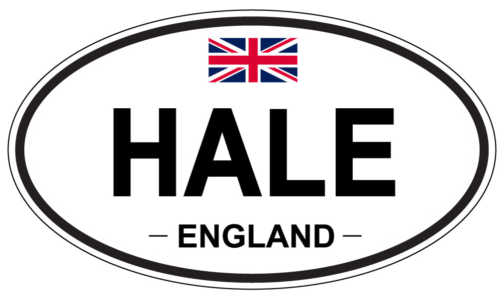 HALE, ENGLAND - Oval Sticker