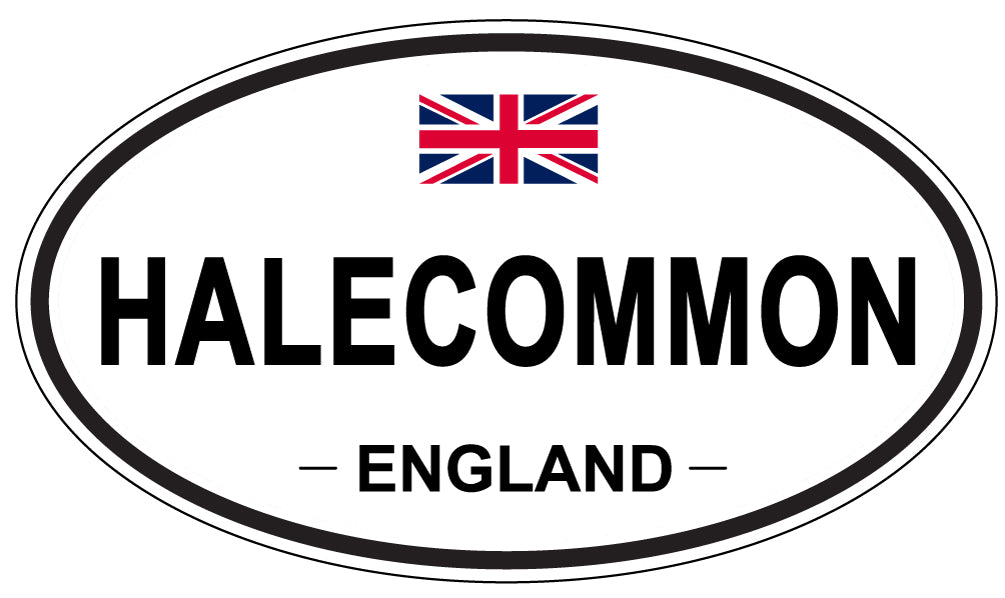 HALECOMMON, ENGLAND - Oval Sticker