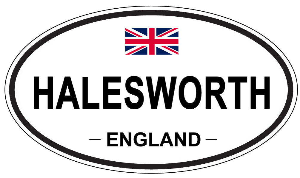 HALESWORTH, ENGLAND - Oval Sticker